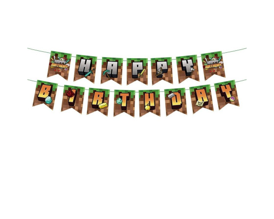 שרשרת דיגלונים מרובעים מיינקראפט 