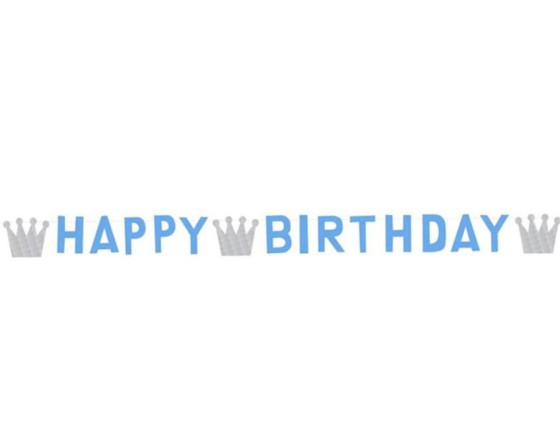 שרשרת דיגלונים 3 מטר תכלת כתרים HB