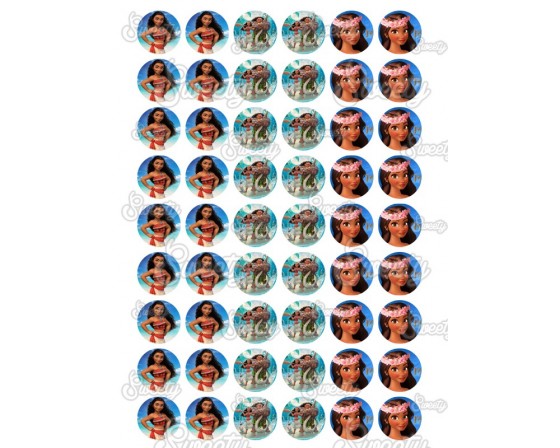 שקף טרנספר דגם מואנה להכנת נשיקות