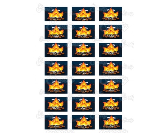 שקף לג בעומר מתאים לשבלונת פתי בר 687