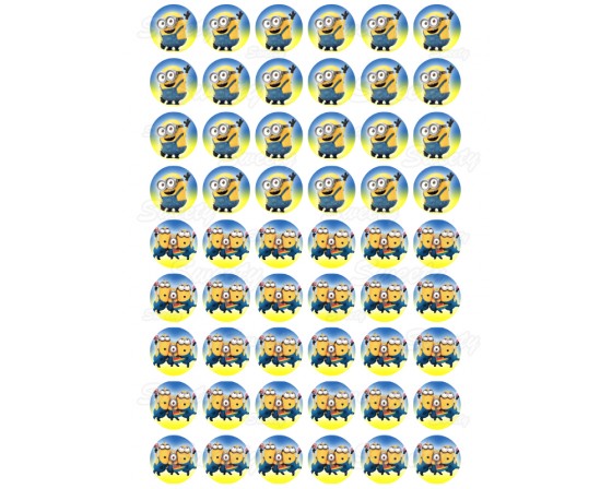 שקף להדפסה דגם מיניונים 24