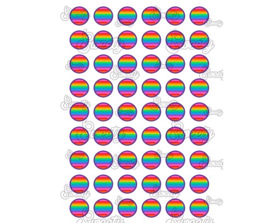 שקף טרנספר להכנת נשיקות דגם קשת