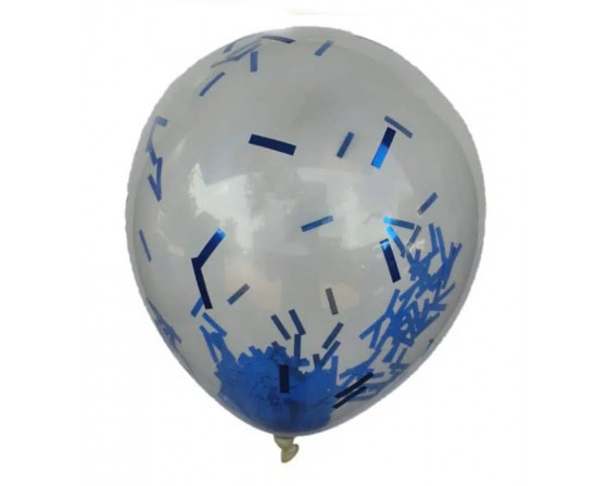 מארז בלוני קונפטי מאורכים כחול