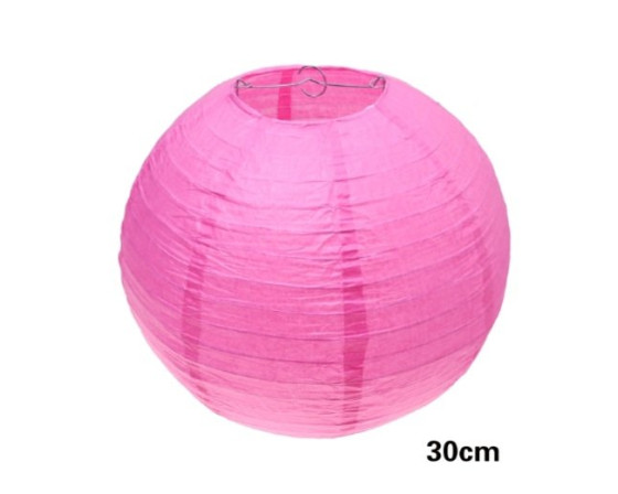 אהיל נייר ורוד קוטר 30 ס"מ