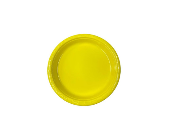 מארז 20 צלחות "7 צבע צהוב