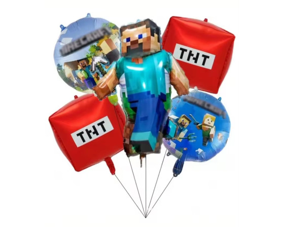 בוקט בלוני מיינקראפט