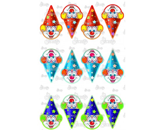 שקף טרנספר ליצנים דגם 56 מתאים לשבלונת ליצנים