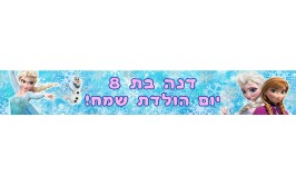 באנר 1 מטר בעיצוב אישי דגם פרוזן